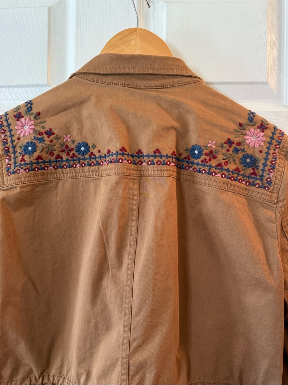 Style & Co. Tan Embroidered Utility Jacket - Picture 5 of 6